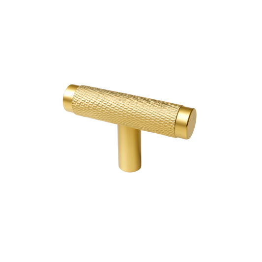 Möbelknopf T-Bar No1 in gold Metall für Frontura Möbelfronten passend für IKEA BESTÅ