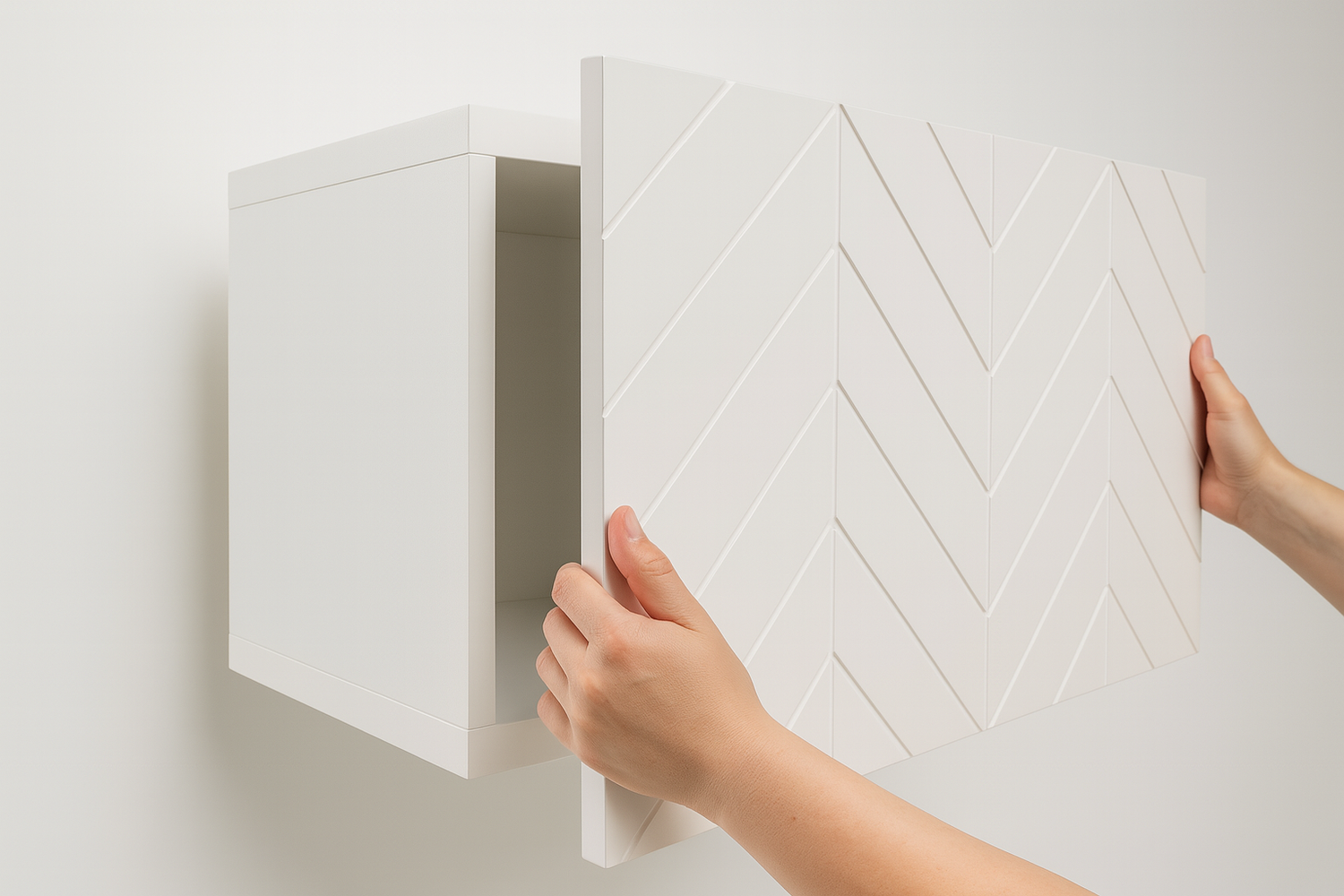 Montage einer Frontura Möbelfront an einem IKEA BESTÅ Korpus