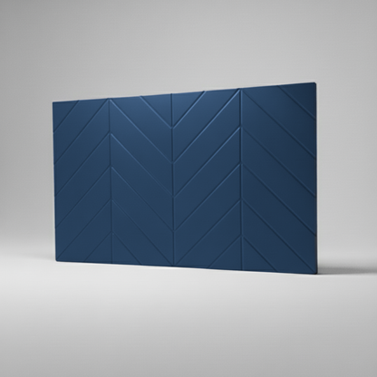 Boneo kleine Möbelfront für IKEA BESTÅ – dunkelblaue Designfront mit geometrischem Chevron-Relief von Frontura