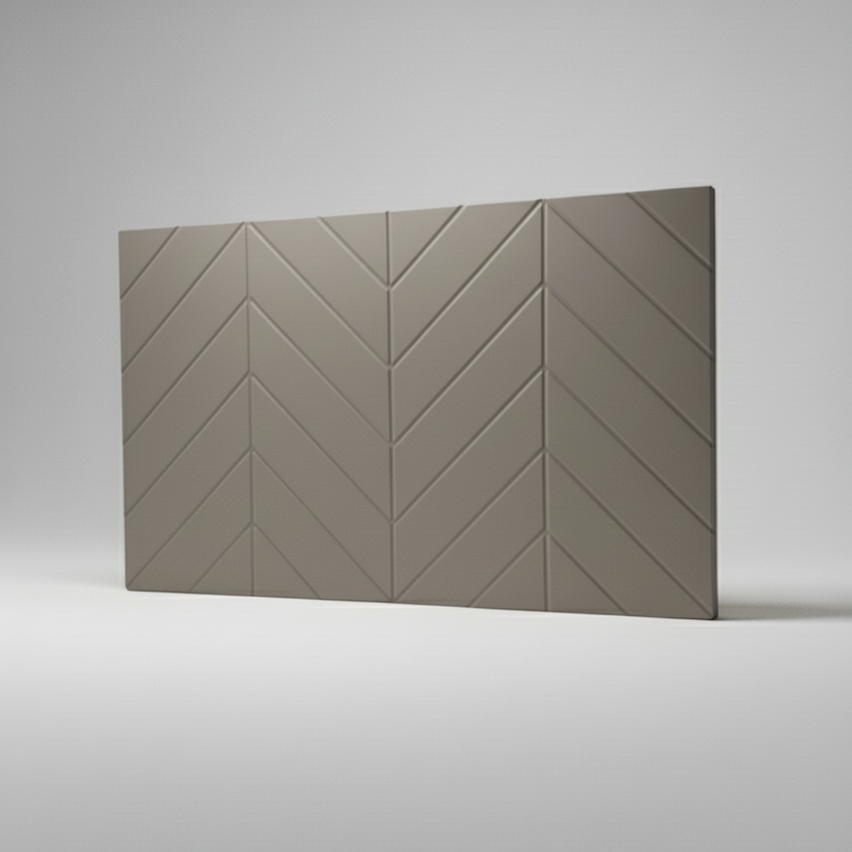 Boneo kleine Möbelfront für IKEA BESTÅ – grau-beige Designfront mit geometrischem Chevron-Relief von Frontura