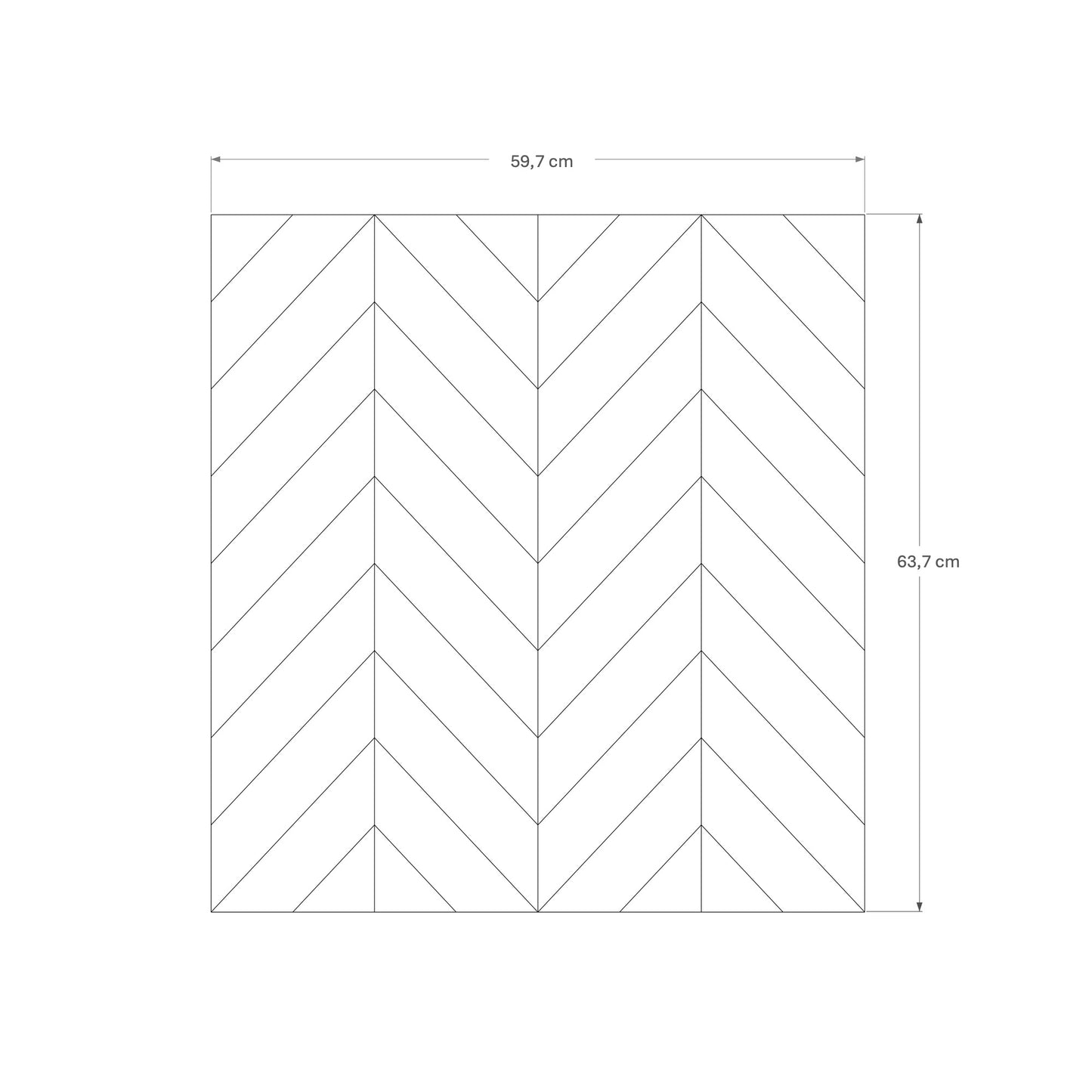 Abmessungen der Frontura Möbelfront Boneo groß passend für IKEA BESTÅ