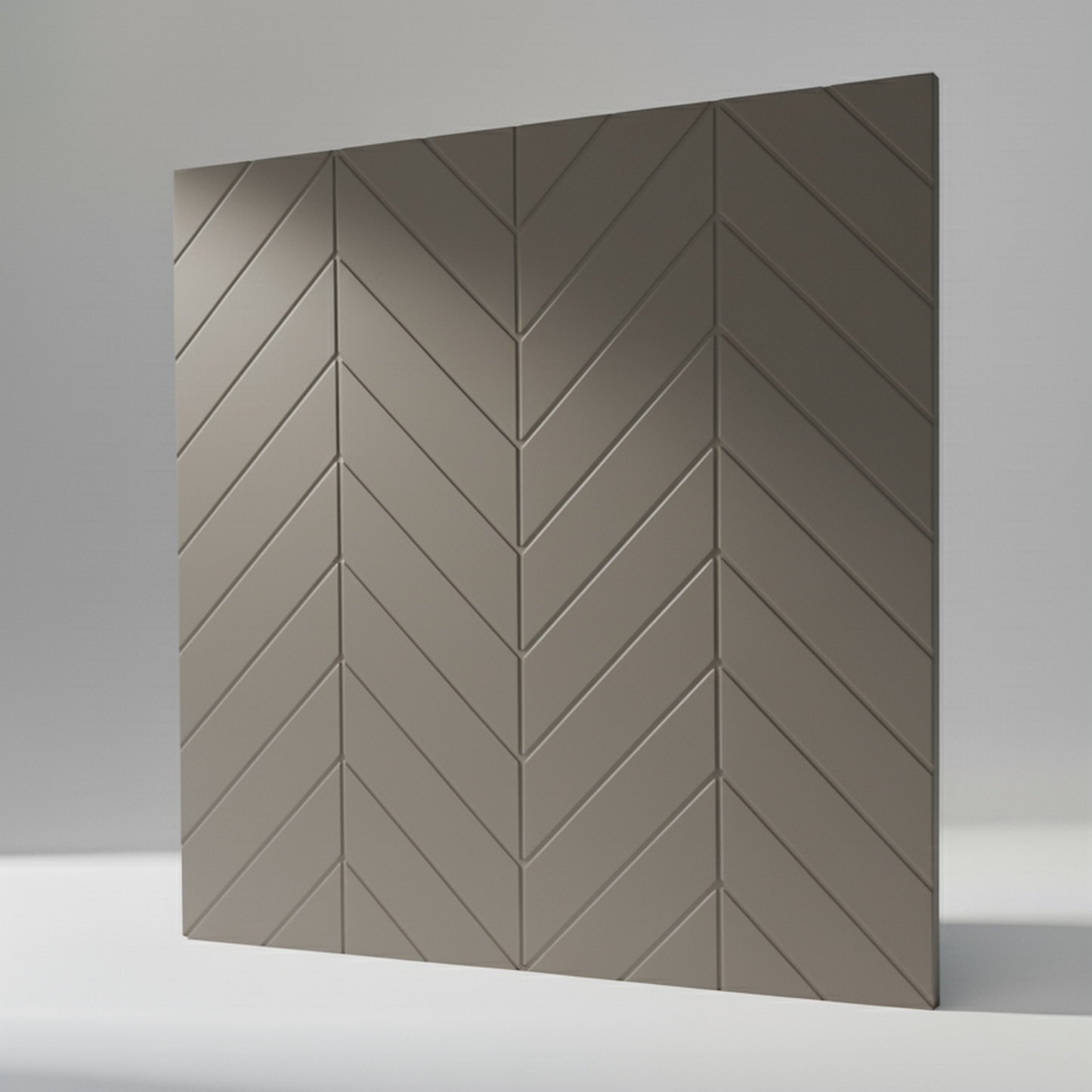 Boneo große Möbelfront für IKEA BESTÅ – grau-beige Designfront mit geometrischem Chevron-Relief von Frontura