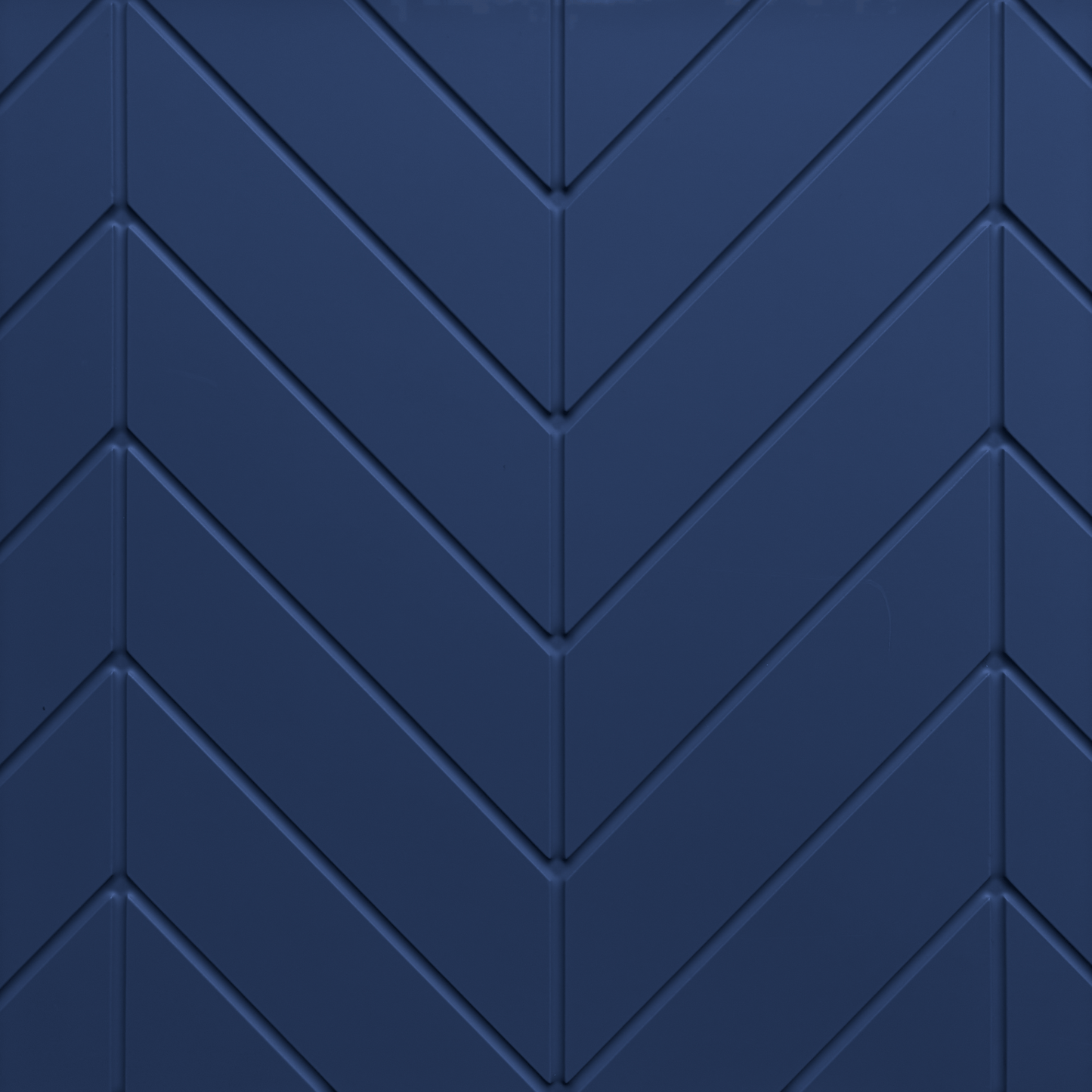 Detail der Boneo Möbelfront für IKEA BESTÅ in dunkelblau mit geometrischem Chevron-Relief