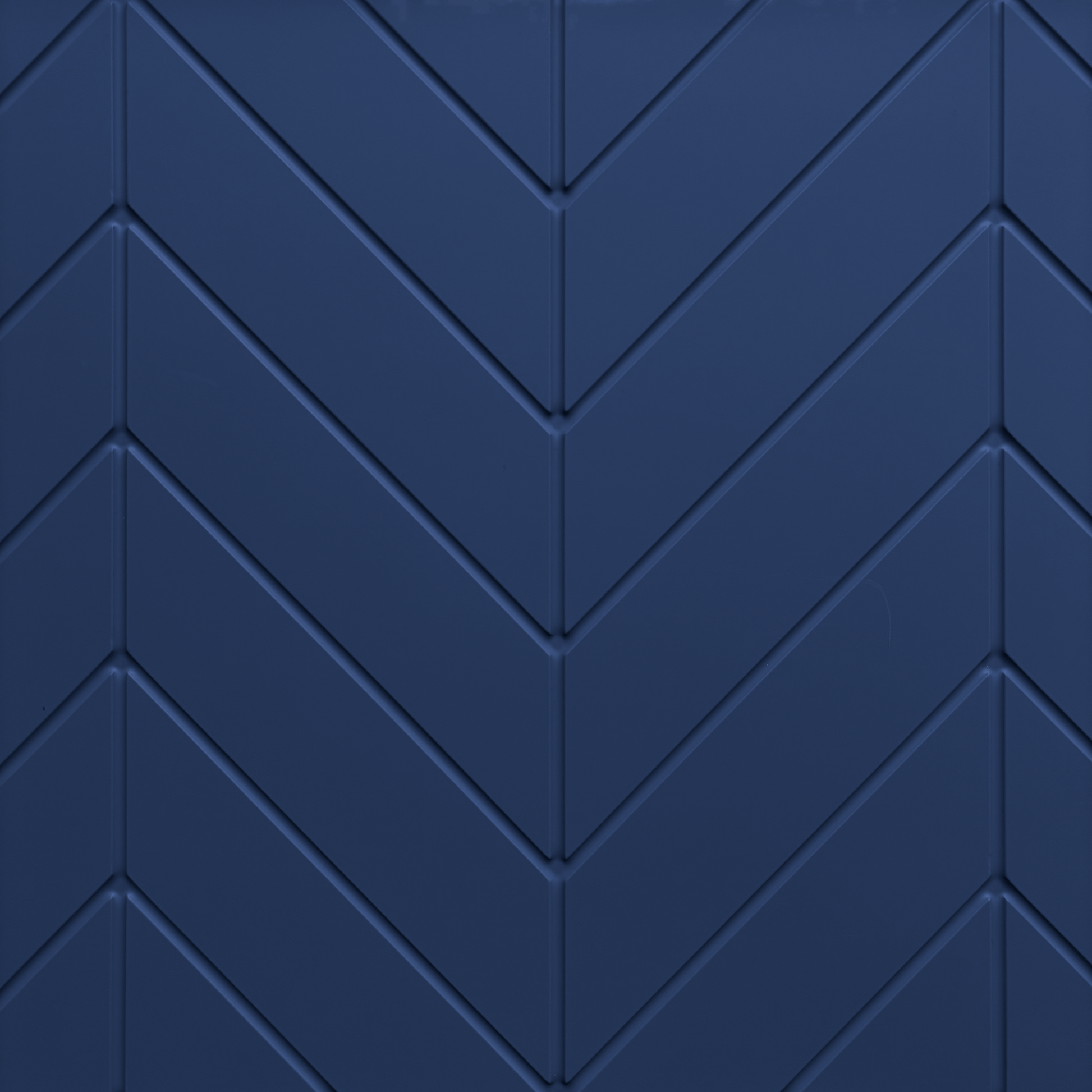 Detail der Boneo Möbelfront für IKEA BESTÅ in dunkelblau mit geometrischem Chevron-Relief