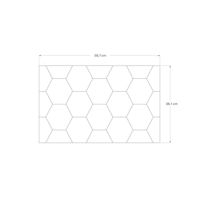 Abmessungen der Frontura Möbelfront Hexory klein passend für IKEA BESTÅ