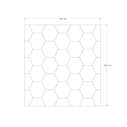 Abmessungen der Frontura Möbelfront Hexory groß passend für IKEA BESTÅ