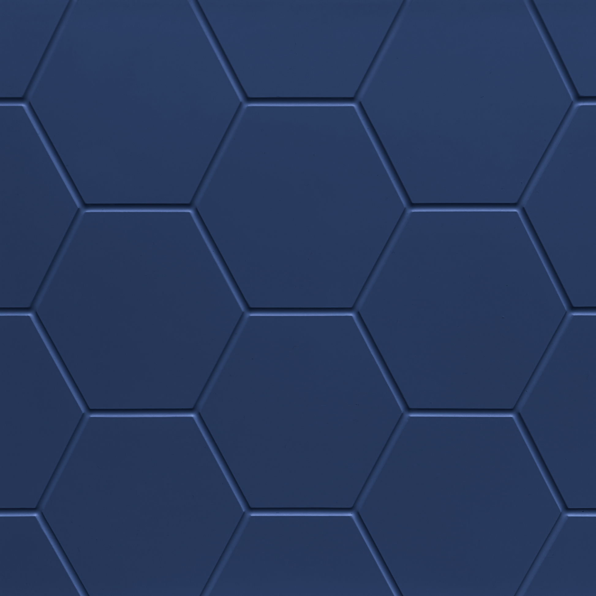 Detail der Hexory Möbelfront für IKEA BESTÅ in dunkelblau mit geometrischem Waben-Relief