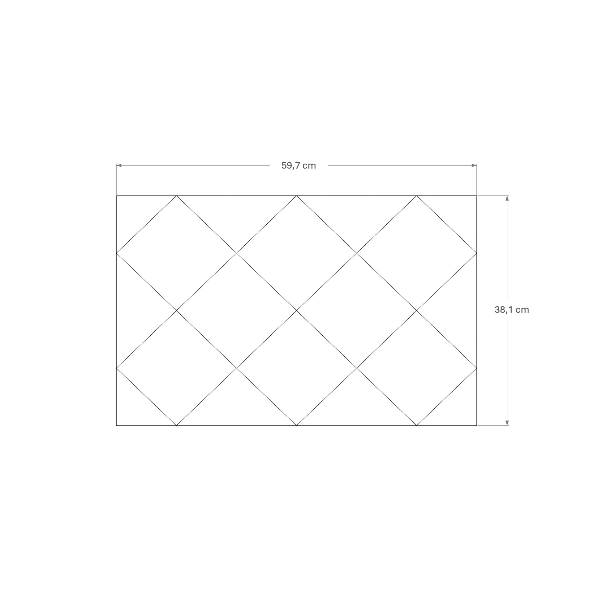 Abmessungen der Frontura Möbelfront Tabula klein passend für IKEA BESTÅ