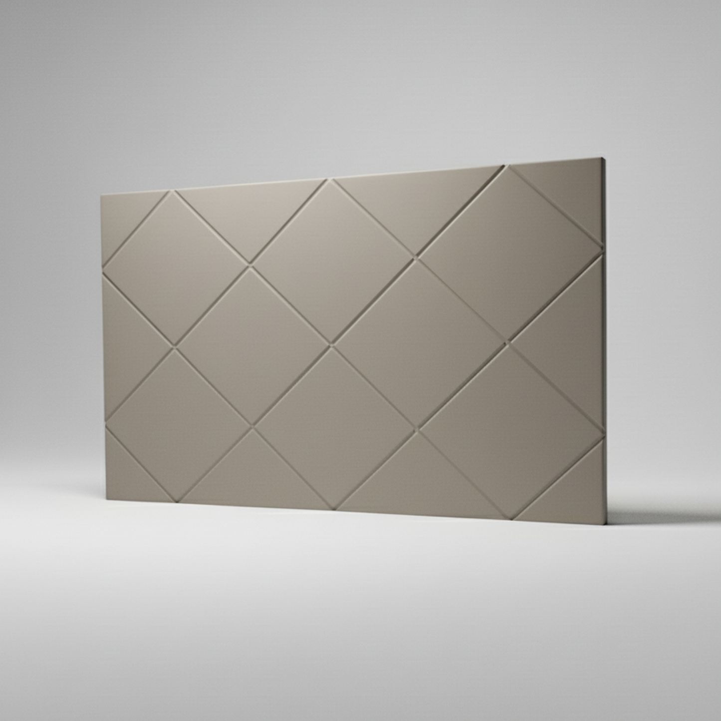 Tabula kleine Möbelfront für IKEA BESTÅ – grau-beige Designfront mit geometrischem Rauten-Relief von Frontura