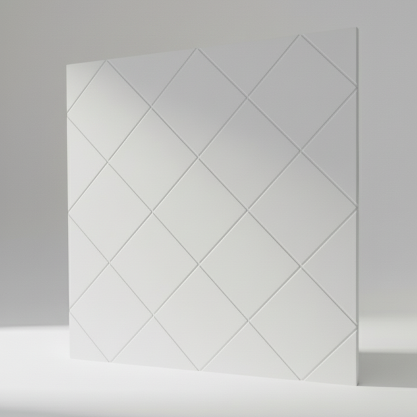 Tabula große Möbelfront für IKEA BESTÅ – weisse Designfront mit geometrischem Rauten-Relief von Frontura